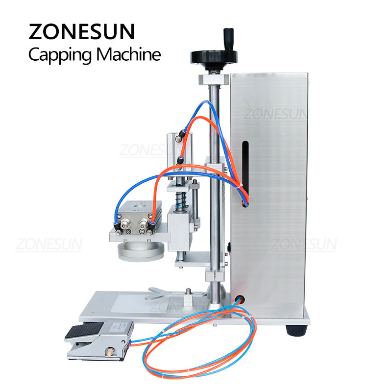 ZONESUN ZS-XG450D Semi Automatic Desktop Glass Bottle Twist Off Capping Machine