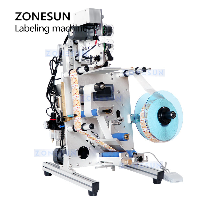 ZONESUN ZS-TB130 Single Double Side Round Bottle Labeling Machine