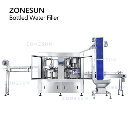 ZONESUN ZS-AFC883 Linea di produzione di tappatura di riempimento e risciacquo di bottiglie liquide 