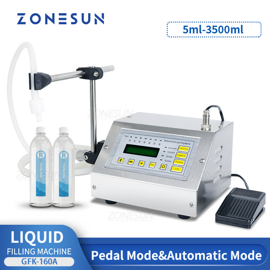 ZONESUN GFK-160A Semi-automatic Diaphragm Pump Liquid Filling Machine