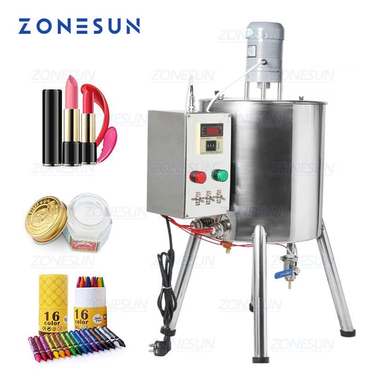 ZONESUN ZS-GTL 15L 30L máquina de llenado de pasta calentadora máquina de brillo de labios