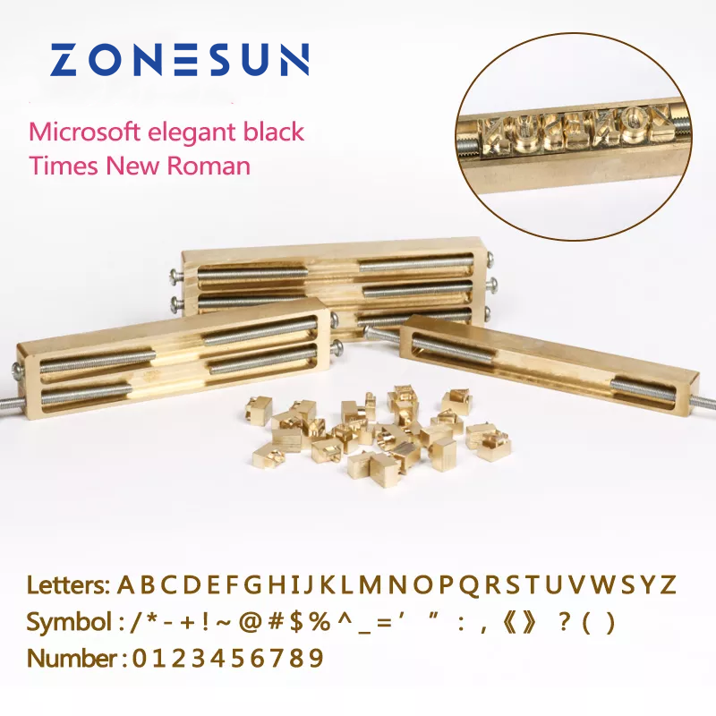 Molde de grabado CNC con letras grabadas de ZONESUN