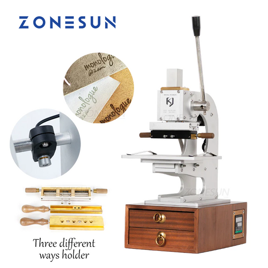 ZONESUN WT-90XTS Infrared Locator Multifunction Hot Foil Stamping Machine With Drawers