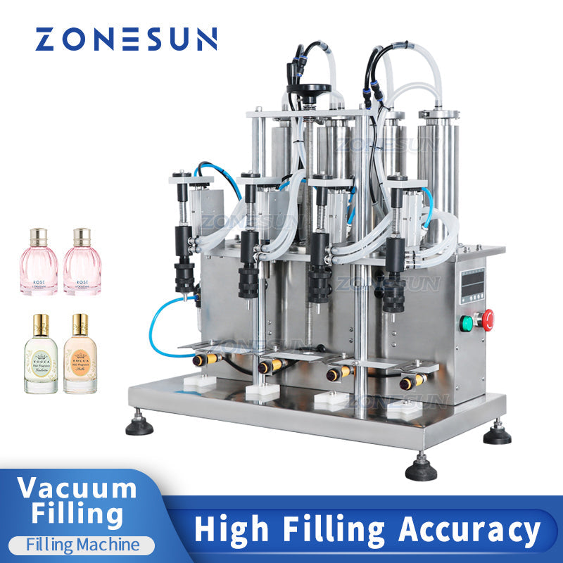 ZONESUN Vacuum Liquid Perfume Filling Machine Enolmatic Bottle Filler 