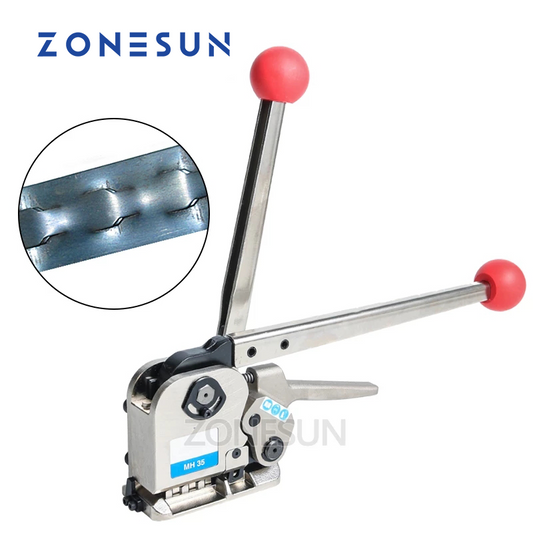 ZONESUN MH35 16-25mm Manual Sealless Stainless Steel Band Strapping Tools