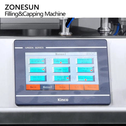 ZONESUN ZS-AFC16 Automatic Ceramic Pump Liquid Tube Filling Capping Machine