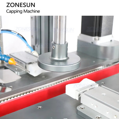 ZONESUN ZS-XG05 Automatic Servo Motor Round Jam Capping Machine with Cap Elevator