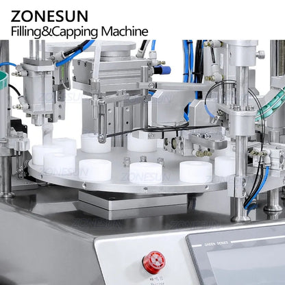 ZONESUN ZS-AFC16 Automatic Ceramic Pump Liquid Tube Filling Capping Machine