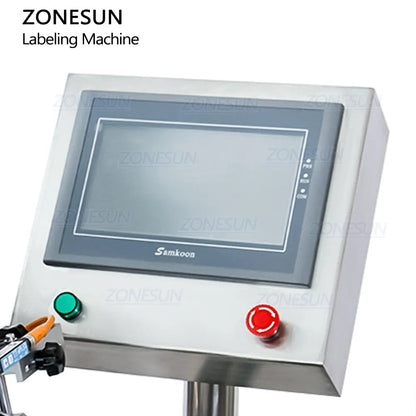 ZONESUN ZS-TB833S Automatic Double Sides Box Corner Labeling Machine