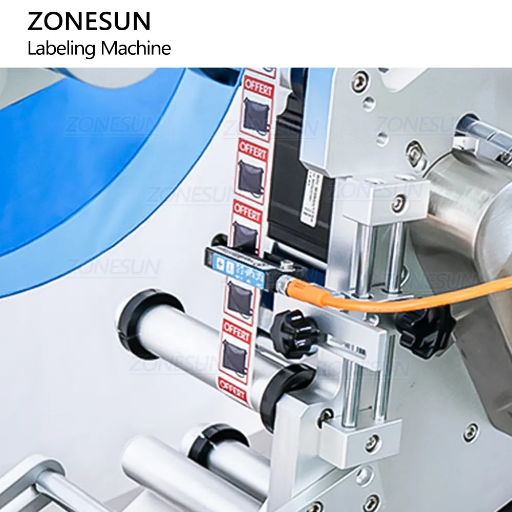 ZONESUN ZS-TB833S Automatic Double Sides Box Corner Labeling Machine