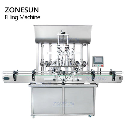 ZONESUN ZS-YT6T-6P Riempitrice pneumatica per pompa a pistone per pasta/liquido viscoso 