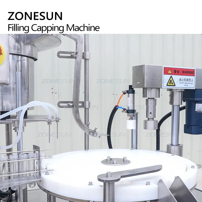 ZONESUN ZS-AFC10 Automatic Double Nozzles Peristaltic Pump Liquid Tube Filling Capping Machine