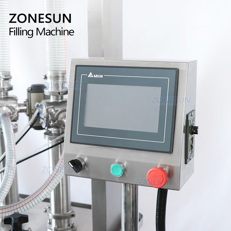 ZONESUN ZS-YT6T-6P Riempitrice pneumatica per pompa a pistone per pasta/liquido viscoso 