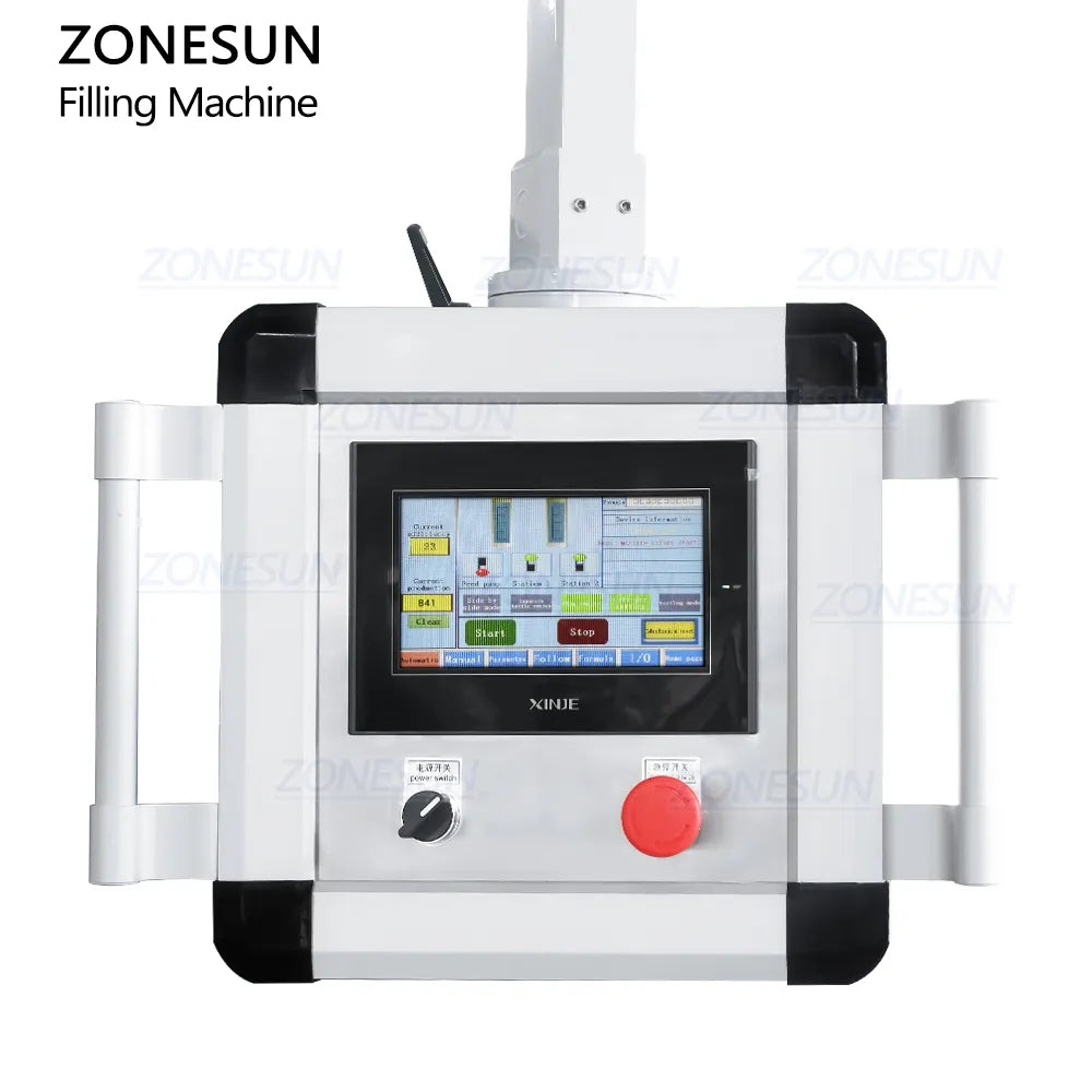 ZONESUN ZS-VTGF2 Automatic Servo Double Nozzles Gear Pump Viscous Liquid Tracking Filling Machine