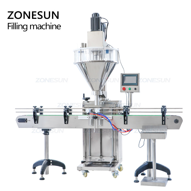 ZONESUN ZS-FM730A 10-2000g Máquina automática de pesaje y llenado de barrena de polvo