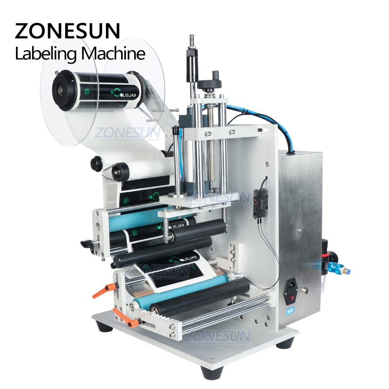 ZONESUN ZS-TB100SW Etichettatrice semiautomatica per bottiglie rotonde 