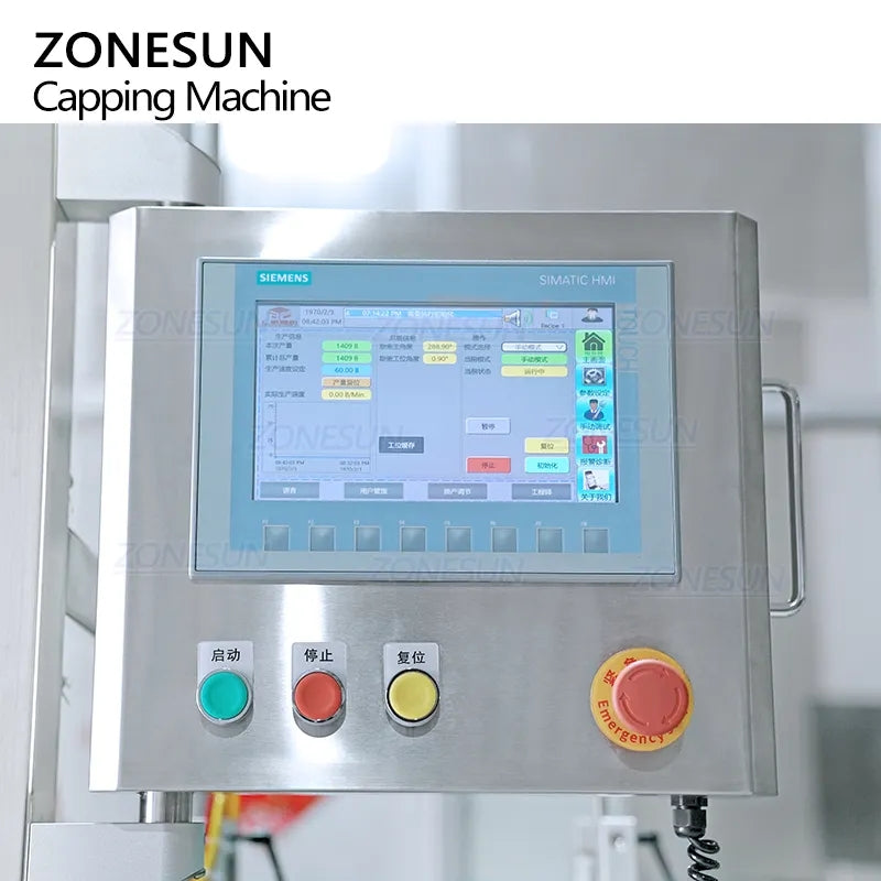 ZONESUN ZS-XG440Q Automatic 8 Heads High Speed Rotary Capping Machine With Vibrator