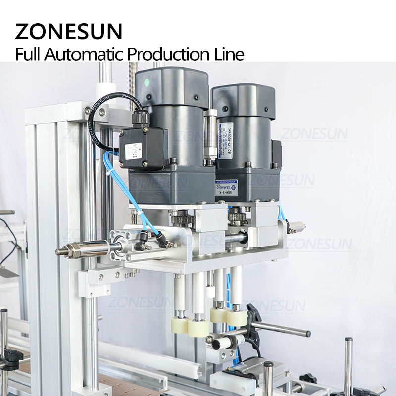 ZONESUN Custom 6 Heads Piston Liquid Filling Capping And Labeling Machine