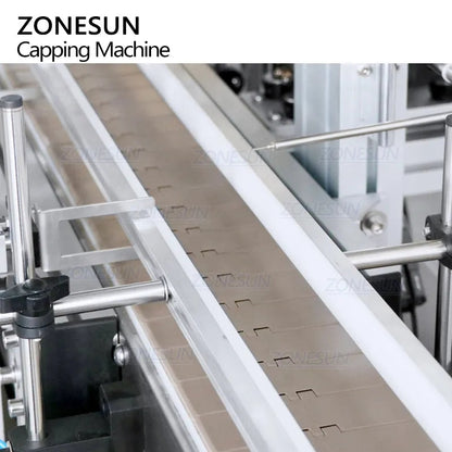 ZONESUN ZS-XG440G Automatic Bottle Cap Pressing Machine With Cap Feeder