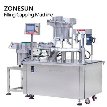 ZONESUN ZS-AFC10 Automatic Double Nozzles Peristaltic Pump Liquid Tube Filling Capping Machine