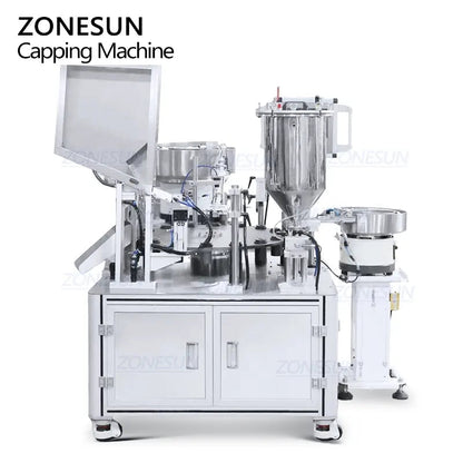 ZONESUN ZS-AFC23A Automatic Piston Pump Liquid Paste Filling Capping Machine