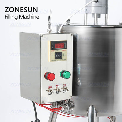 ZONESUN ZS-GTL 15L 30L Heating Paste Filling Machine Mixing Heater Lip gloss machine