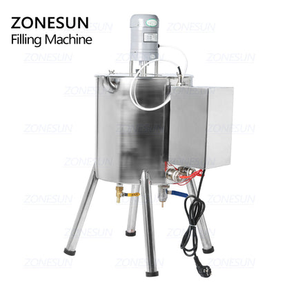 ZONESUN ZS-GTL 15L 30L Heating Paste Filling Machine Mixing Heater Lip gloss machine