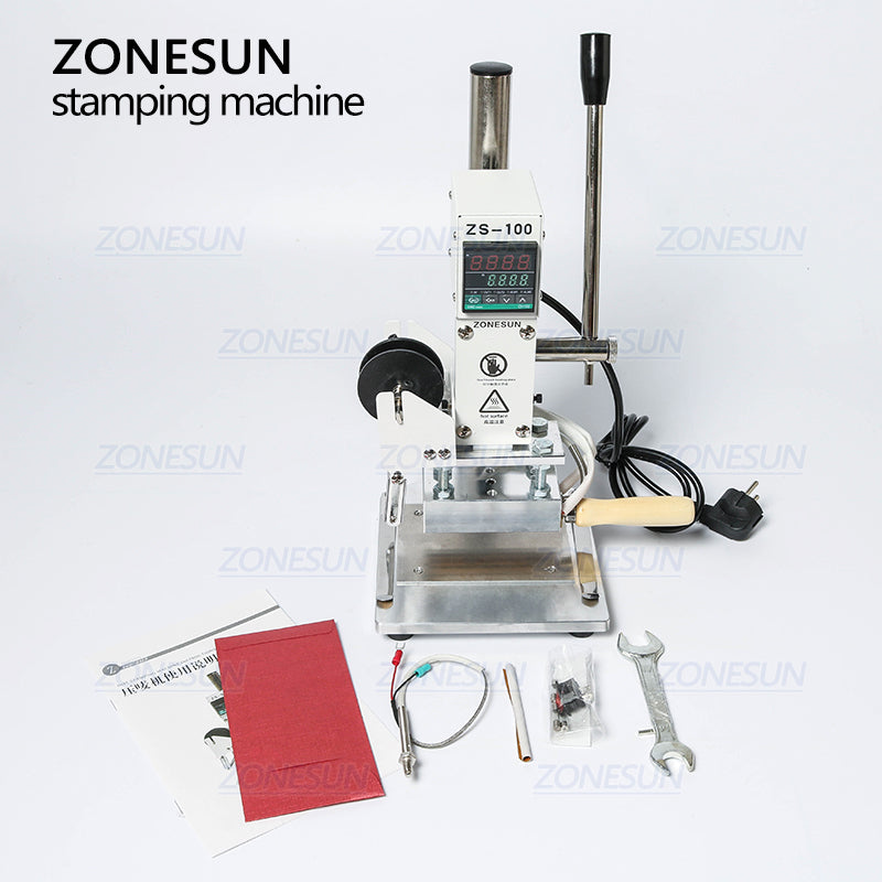 ZONESUN ZS-100A Macchina per stampa a caldo con logo personalizzato 5x10 cm