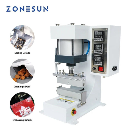 ZONESUN ZY-819G Desktop Pneumatic Heating Sealing Machine