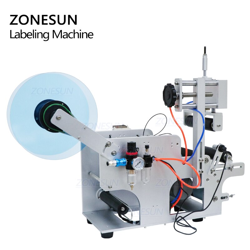 ZONESUN TB-80 Semi-automatic Round Bottle Labeling Machine