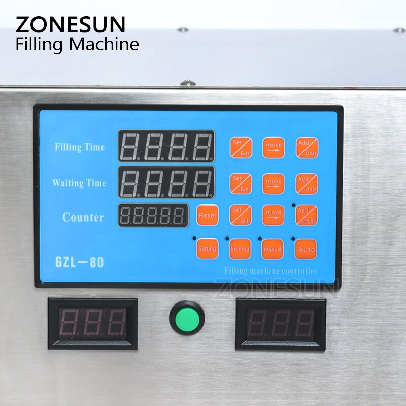 ZONESUN 2 Nozzles Peristaltic Pump Liquid Filling Machine Juice Packing Machine using in cosmetic products