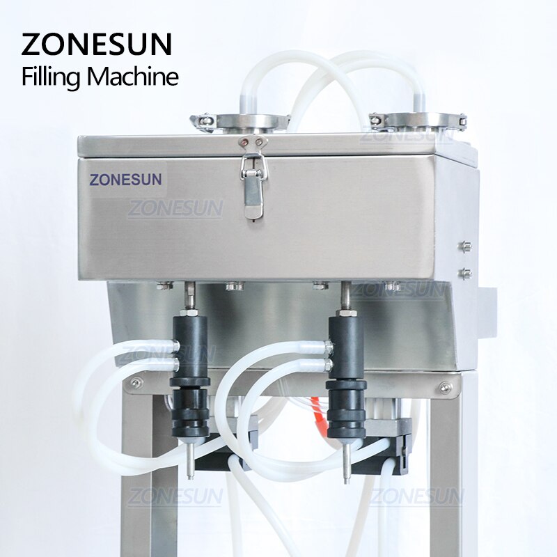 ZONESUN ZS-G400 Pneumatic Vacuum Liquid  Filling Machine Enolmatic Bottle Filler