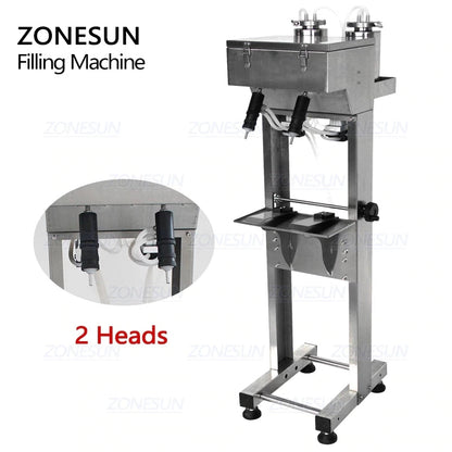 ZONESUN ZS-G400 Pneumatic Vacuum Liquid  Filling Machine Enolmatic Bottle Filler