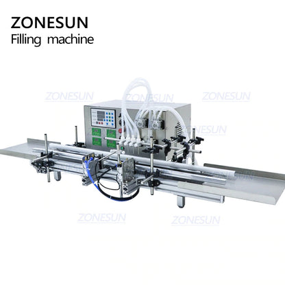 ZONESUN ZS-DTPP4W Automatic 4 Nozzles Peristaltic Pump Liquid Filling Machine