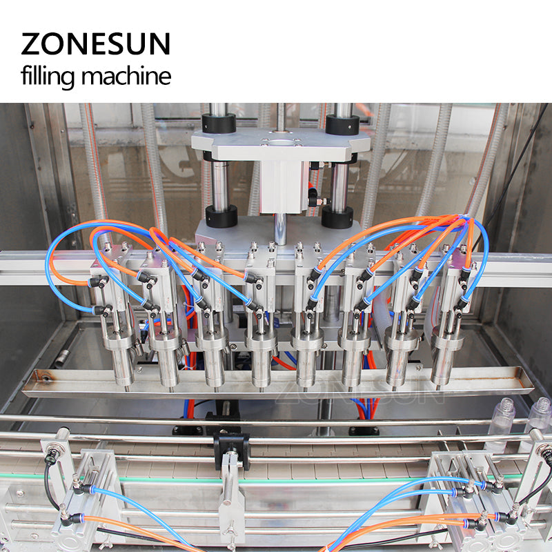 ZONESUN Automatic Pneumatic 4 Nozzles Liquid Filling Machine