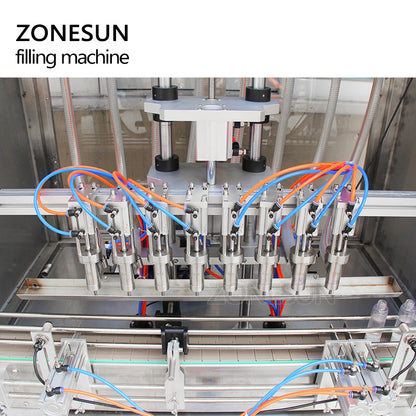 ZONESUN Automatic Pneumatic 4 Nozzles Liquid Filling Machine