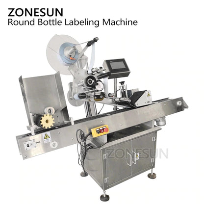 ZONESUN Automatic Horizontal Round Bottle Labeling Machine