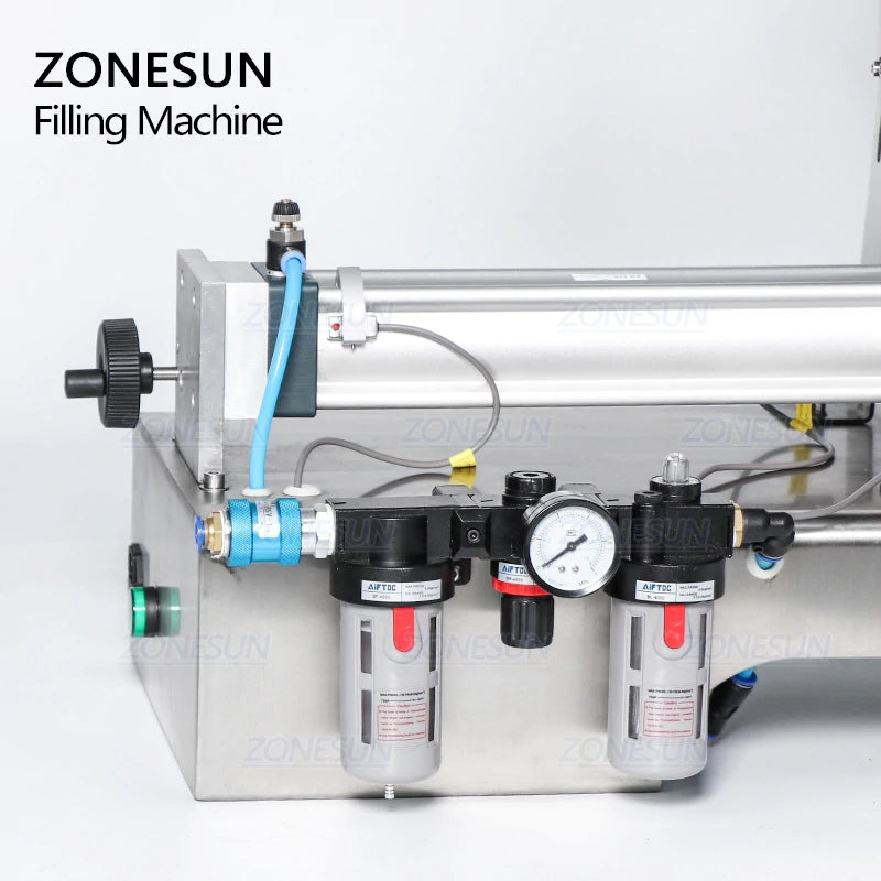 ZONESUN Pneumatic Paste Filling Machine With Mixer