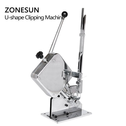 ZONESUN Manual U-shape Clipping Machine