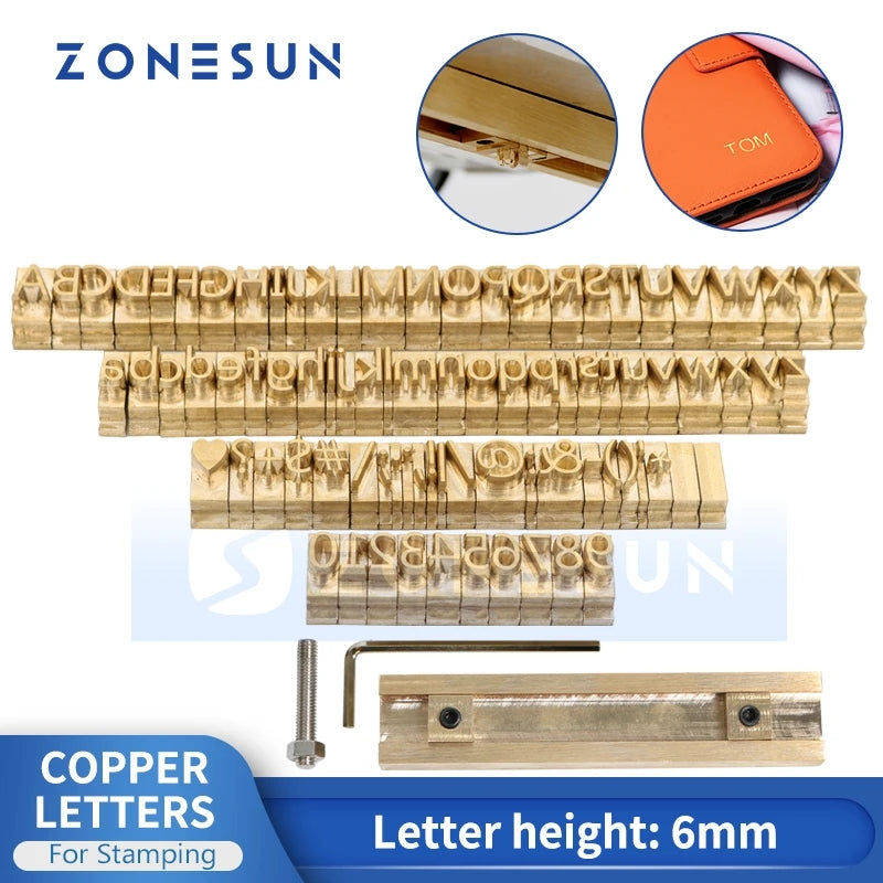 ZONESUN Copper Letter Mold