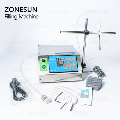 ZONESUN ZS-YTDP1 Small Semi-automatic Diaphragm Pump Liquid Filling Machine