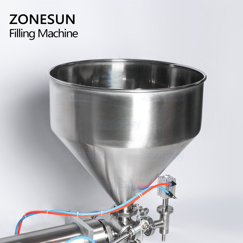 Máquina llenadora de pasta semiautomática neumática completa ZONESUN ZS-GT1P