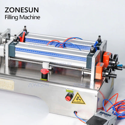 ZONESUN 2 Nozzles Full Pneumatic Liquid Olive Oil Filling Machine