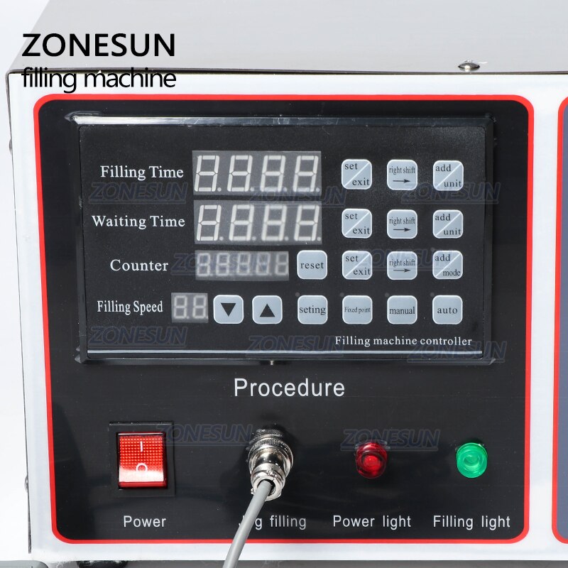 ZONESUN ZS-GFK17B 20-17000ml Máquina de llenado de líquidos con bomba de diafragma semiautomática