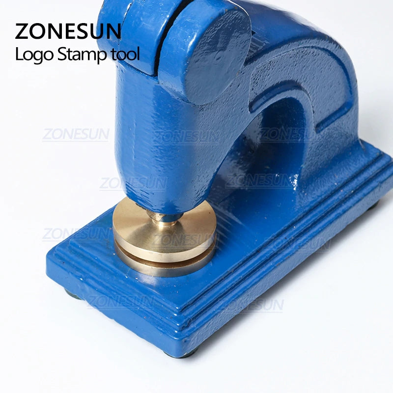 ZONESUN HF1 Design Customize Logo Embossed Stamp Stainless Steel Seal