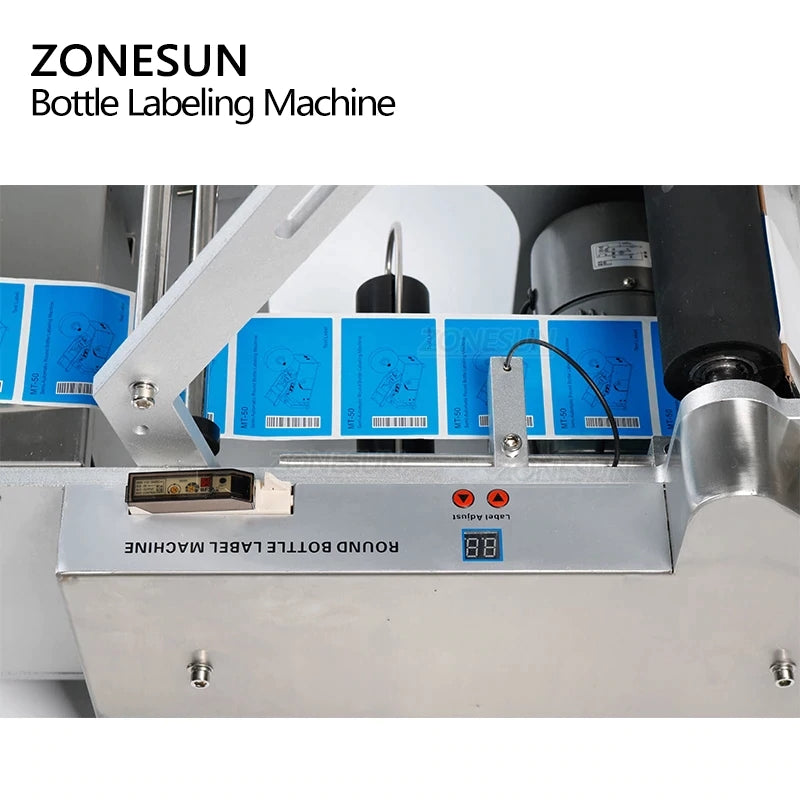 Máquina etiquetadora de botellas redondas semiautomática ZONESUN ZS-TB50/T