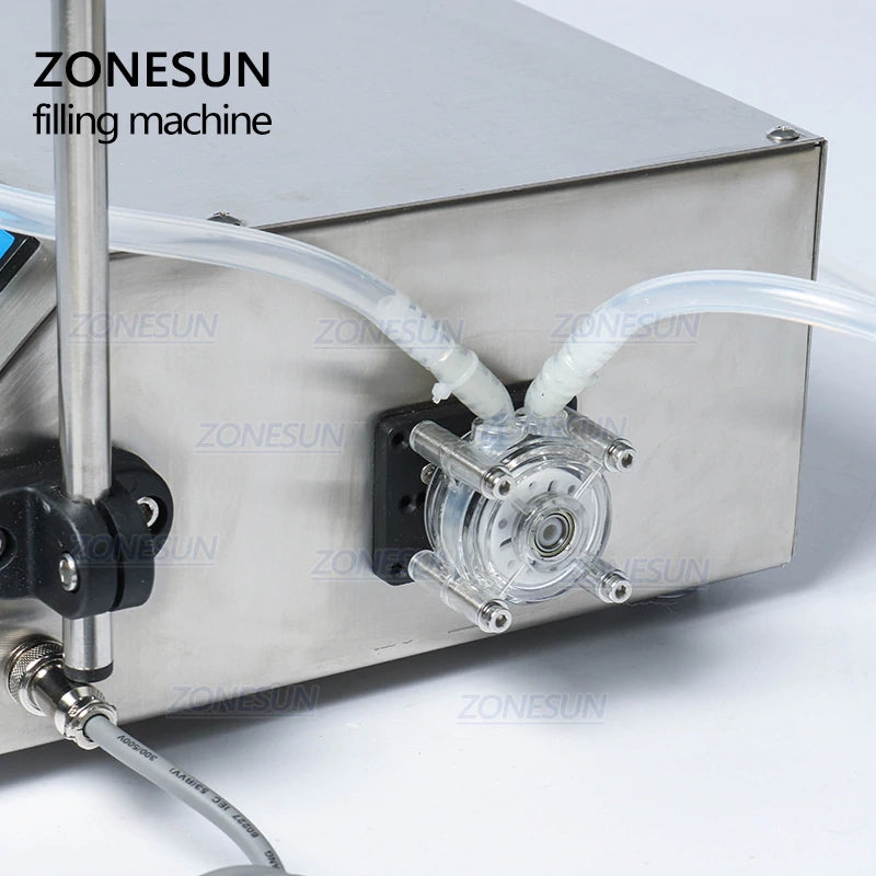 ZONESUN Single Nozzle Peristaltic Pump Liquid Filling Machine