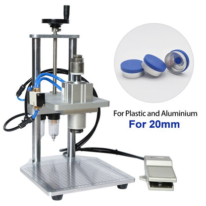 ZONESUN 13/15/20mm Pneumatic Penicillin Bottle Aluminum Plastic Capping Machine