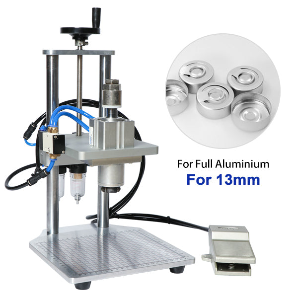 ZONESUN 13/15/20mm Pneumatic Penicillin Bottle Aluminum Plastic Capping Machine