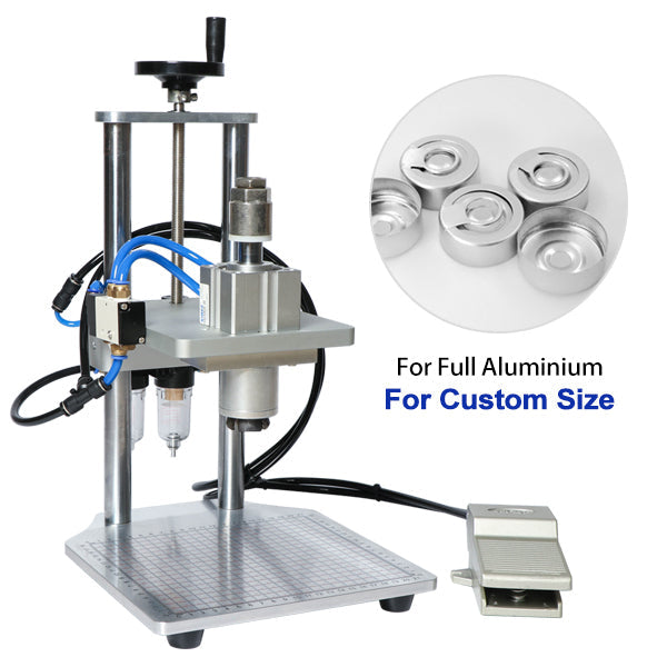 ZONESUN 13/15/20mm Pneumatic Penicillin Bottle Aluminum Plastic Capping Machine